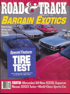 ROAD & TRACK 1989 DEC - 300ZX TURBO, USED EXOTICS